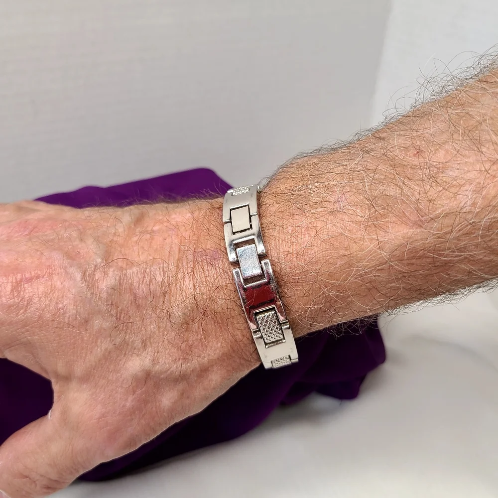 Mens Stainless Steel Link Bracelet